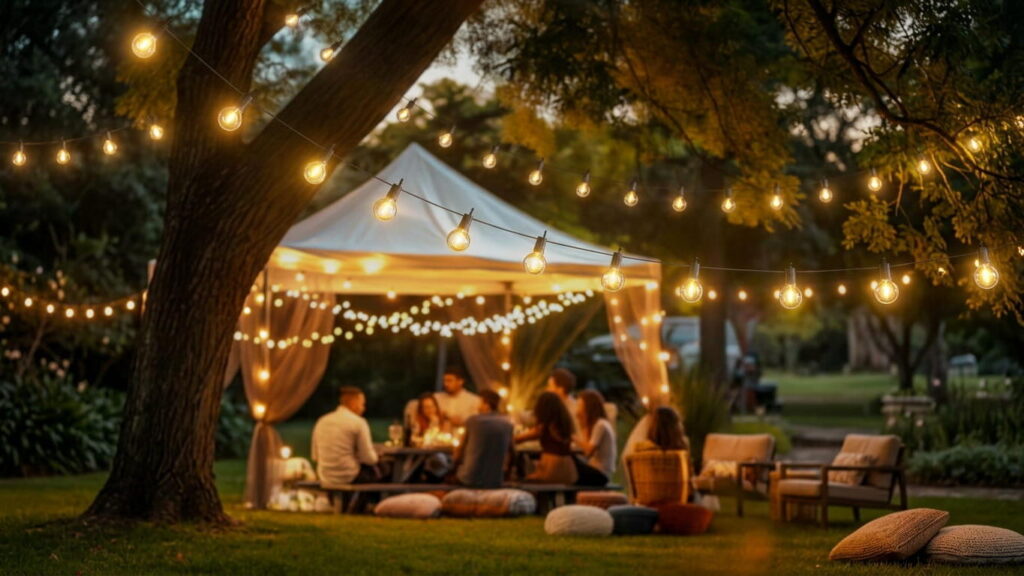 Solar Flickering String Lights